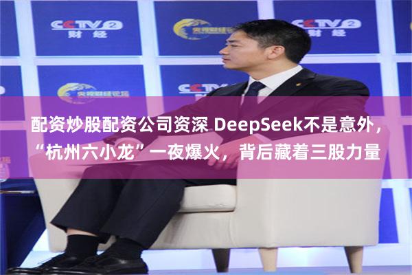 配资炒股配资公司资深 DeepSeek不是意外，“杭州六小龙”一夜爆火，背后藏着三股力量