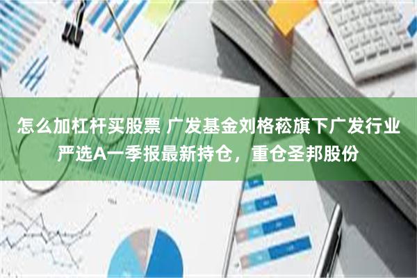 怎么加杠杆买股票 广发基金刘格菘旗下广发行业严选A一季报最新持仓，重仓圣邦股份