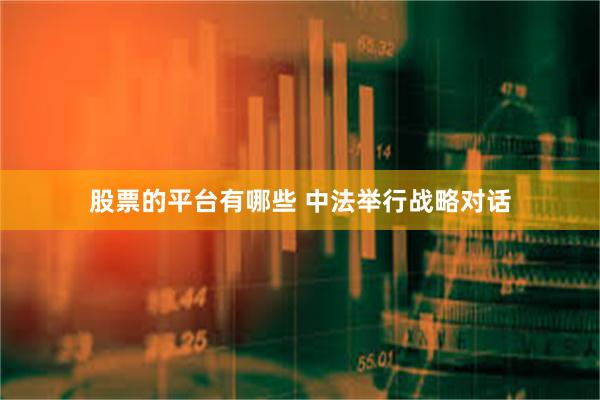 股票的平台有哪些 中法举行战略对话